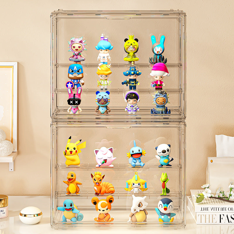 Blind box display stand storage figure display case Lego building block acrylic household dust POP MART display box