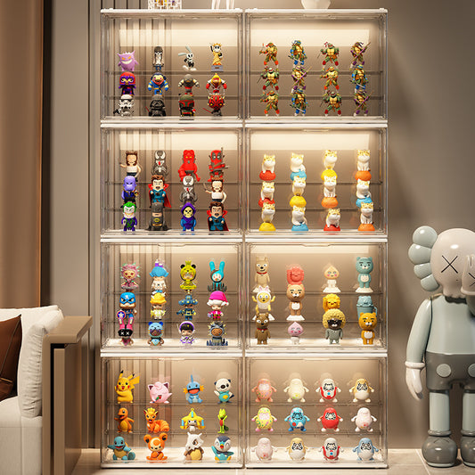 Blind box display stand storage figure display case Lego building block acrylic household dust POP MART display box