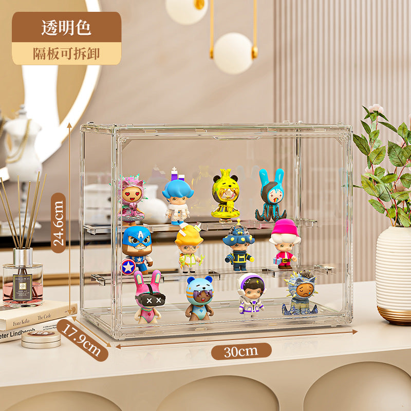 Blind box display stand storage figure display case Lego building block acrylic household dust POP MART display box