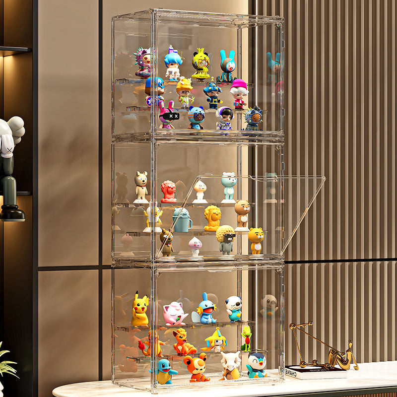 Blind box display stand storage figure display case Lego building block acrylic household dust POP MART display box